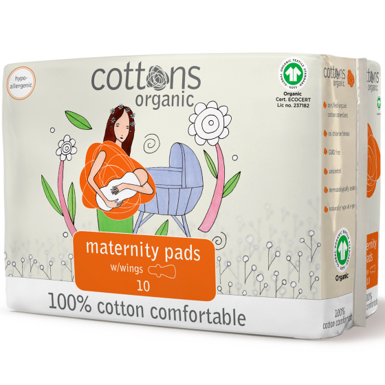 Cottons Pensos Higiénicos Maternidade 2 Abas X10