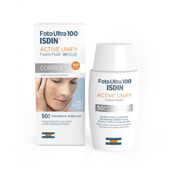 FOTOULTRA 100 ISDIN  ACTIVE UNIFY  Fusion Fluid SPF50+ 50ml