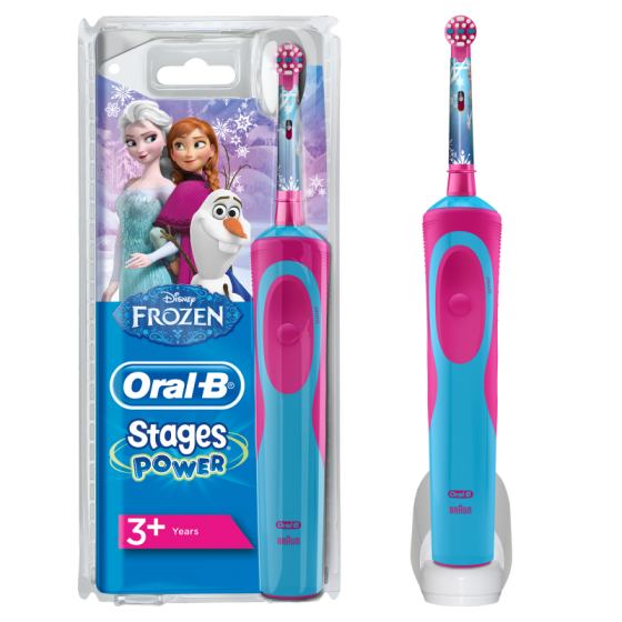 Oral-B Stages Power Kids Escova dos Dentes Elétrica com Personagens de Frozen