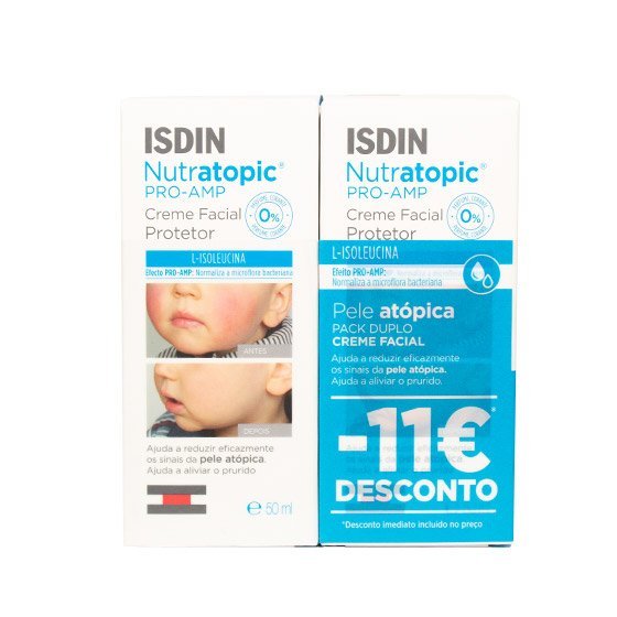 Nutratopic Pro-AMP Duo Creme facial protetor 2 x 50 ml com Desconto de 11€