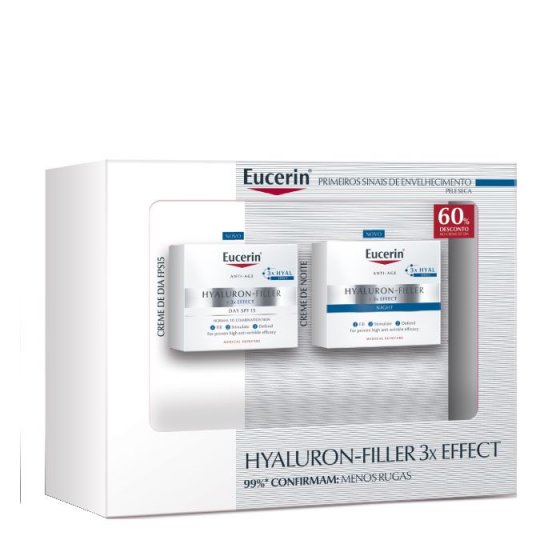 Eucerin Hyaluron-Filler 3x Effect Coffret Pele Seca