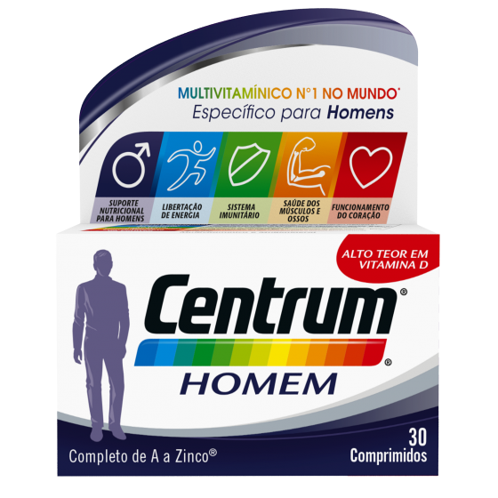 Centrum Homem X 30 comps